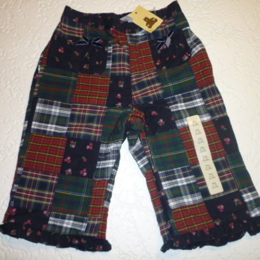 Girls Gap Patch Work Cotton Pants Size 0-3 Months
